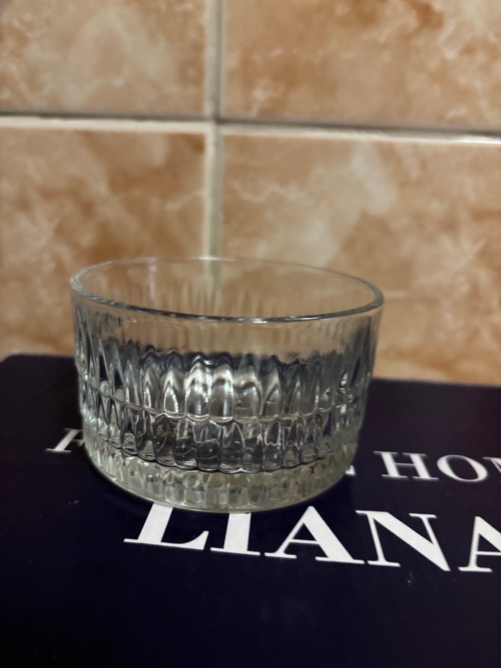 Bej Renkli Parlak Cam Kase - Görsel 2