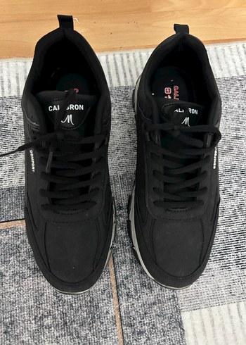 Erkek Siyah Gri Bağcıklı Spor Ayakkabı - Görsel 4