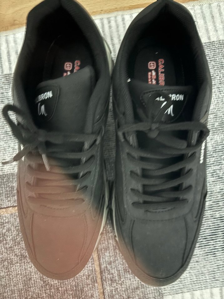 Erkek Siyah Gri Bağcıklı Spor Ayakkabı - Görsel 5