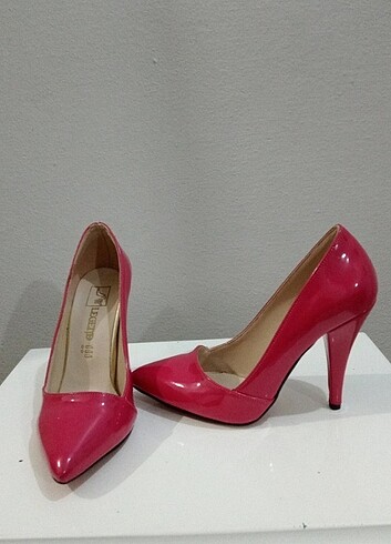 rugan fuşya stiletto 