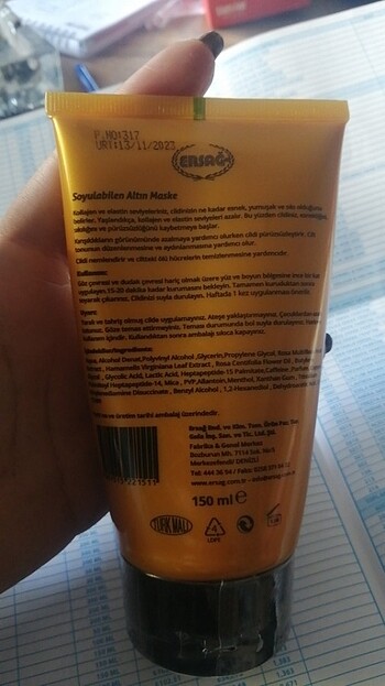  Beden Altın maske