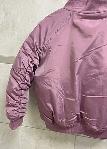 Düğmeli Mor Kız Çocuk Ceket - Görsel 2