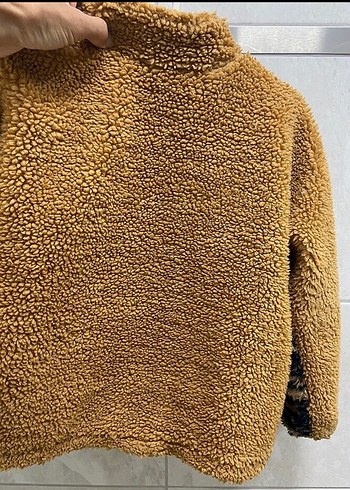 Kahverengi Leopar Desenli Kısa Kadın Mont - Görsel 3