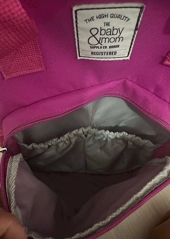 Pembe Bebek Çantası, Baskılı, Pastel Ton - Görsel 2