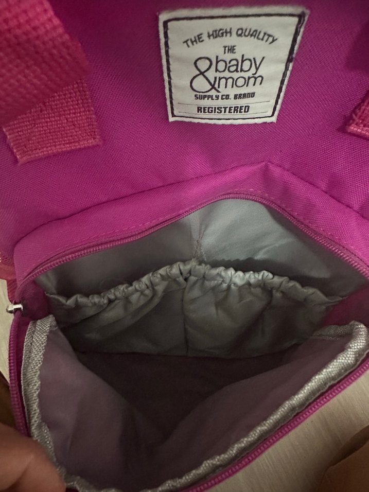 Pembe Bebek Çantası, Baskılı, Pastel Ton - Görsel 2