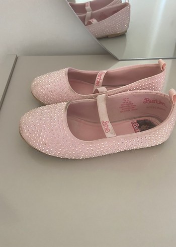 H&M Pembe Payetli Kız Çocuk Babet