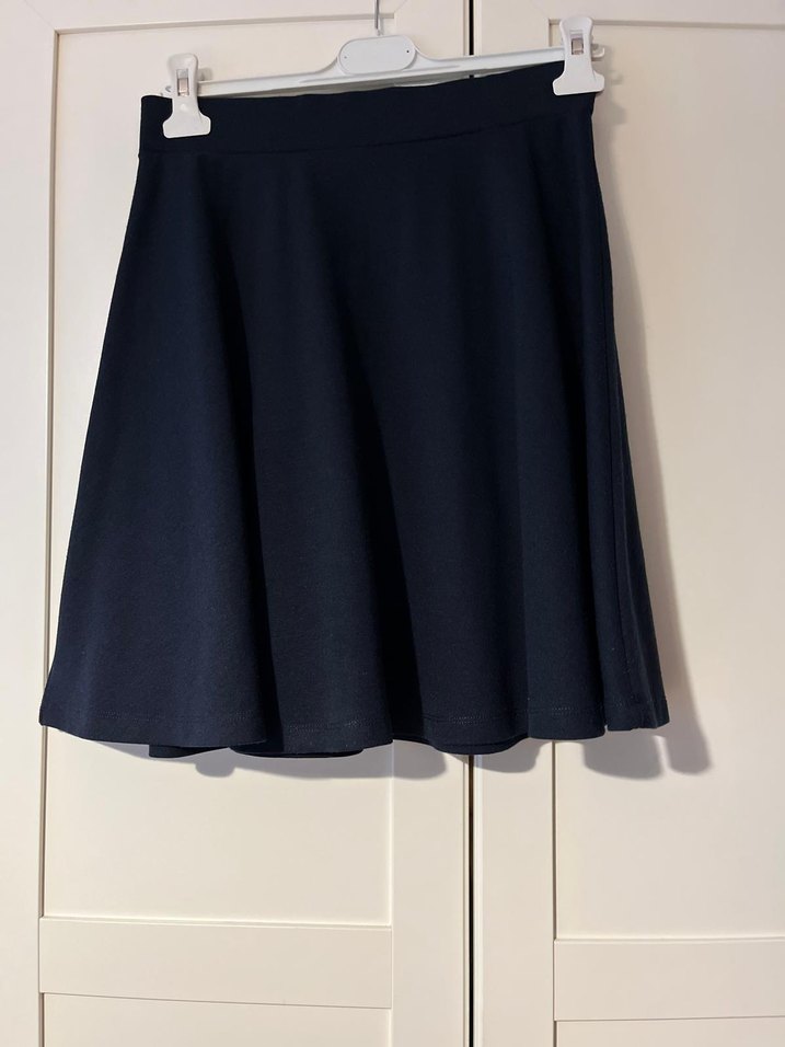 Lacivert Mini Pilili Kadın Etek - Görsel 2