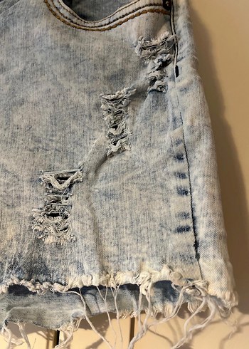 StreetOne Kadın Denim Mini Şort - Görsel 3