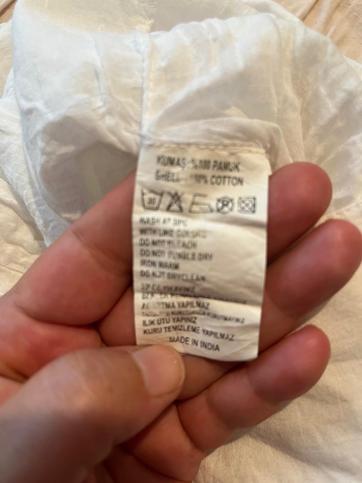 Bershka Dantel Detaylı Bohem Beyaz Midi Etek - Görsel 5