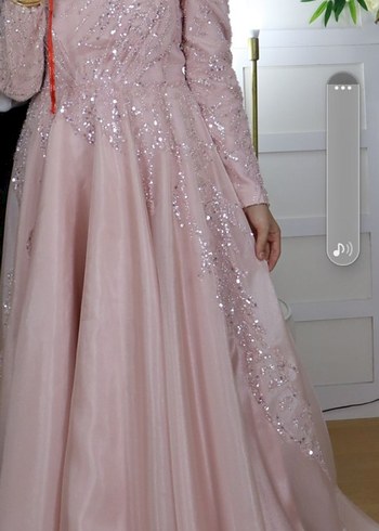 Pudra Pembe Tesettür Abiye - Görsel 6