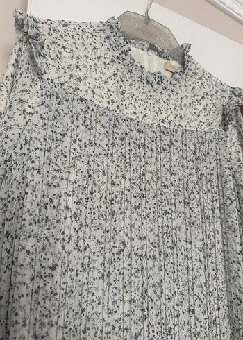 Tesettür pileli elbise - Görsel 2