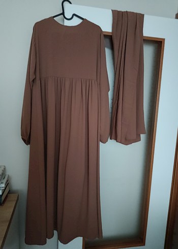 Taba Robalı Elbise Ferace - Görsel 3