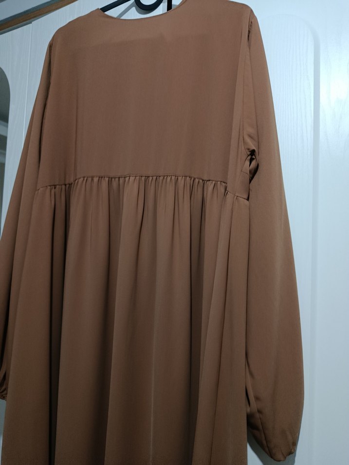 Taba Robalı Elbise Ferace - Görsel 4