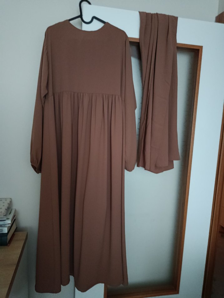 Taba Robalı Elbise Ferace - Görsel 3