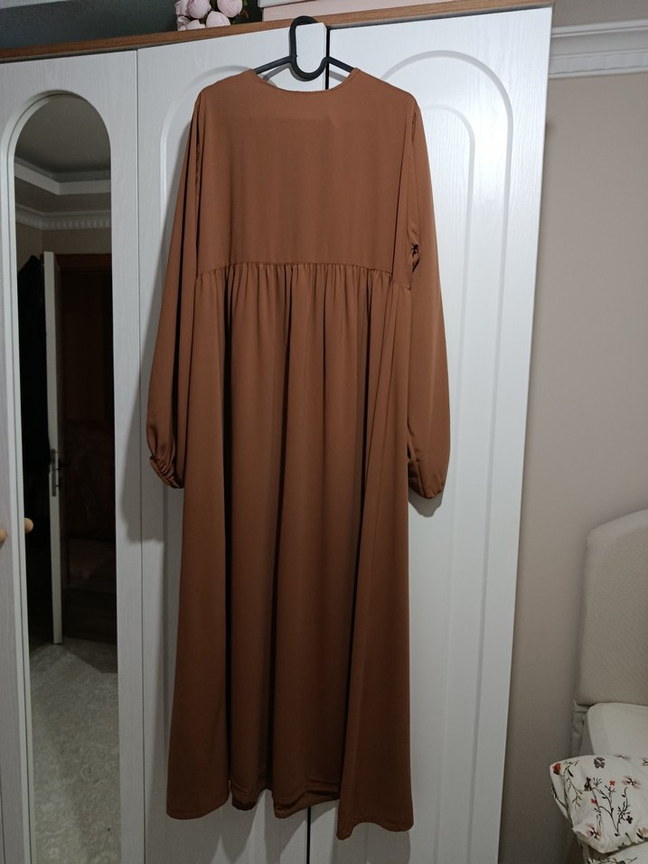 Taba Robalı Elbise Ferace - Görsel 2