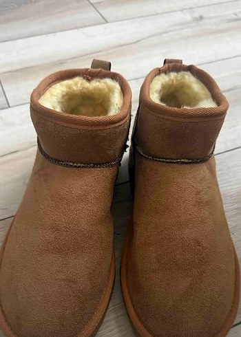 taba rengi Kürklü Süet ayakkabı 2-3 defa giydi sorunsuz - Görsel 2