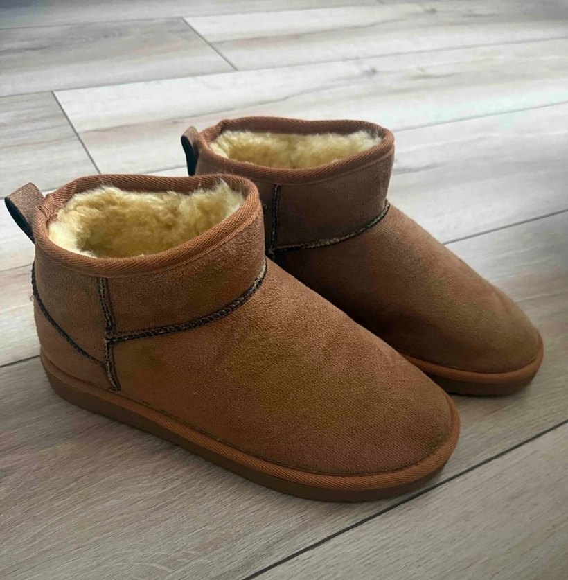 taba rengi Kürklü Süet ayakkabı 2-3 defa giydi sorunsuz - Görsel 3