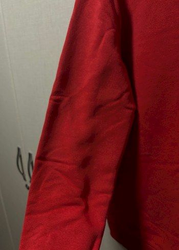 Kırmızı Oversize LOFT Sweatshirt - Görsel 2