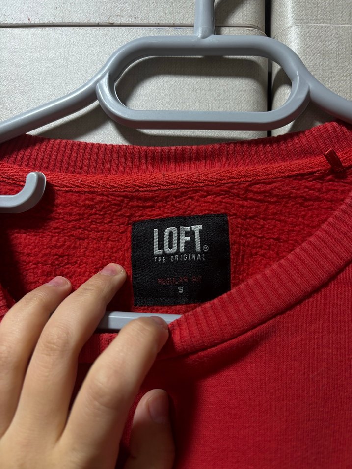 Kırmızı Oversize LOFT Sweatshirt - Görsel 3