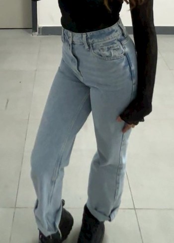 Mavi Kadın Midi Boy Kot Pantolon - Görsel 6