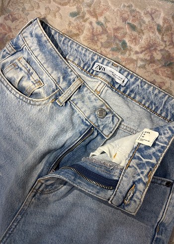 Mavi Kadın Midi Boy Kot Pantolon - Görsel 4