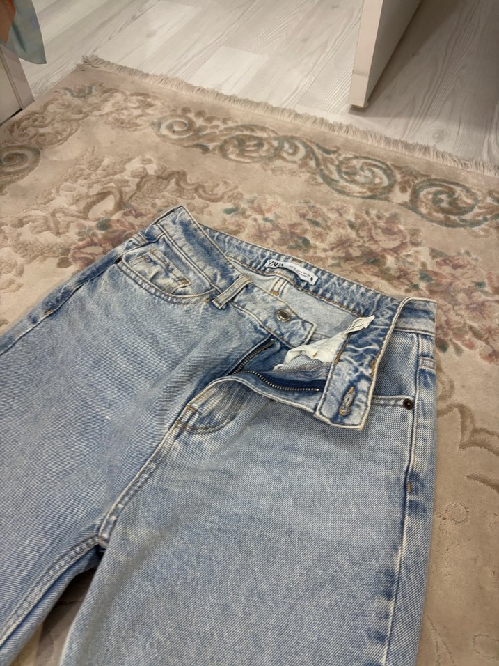 Mavi Kadın Midi Boy Kot Pantolon - Görsel 2