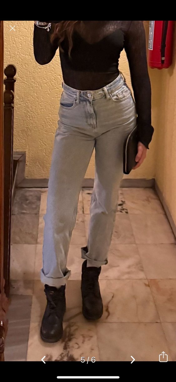 Mavi Kadın Midi Boy Kot Pantolon - Görsel 5