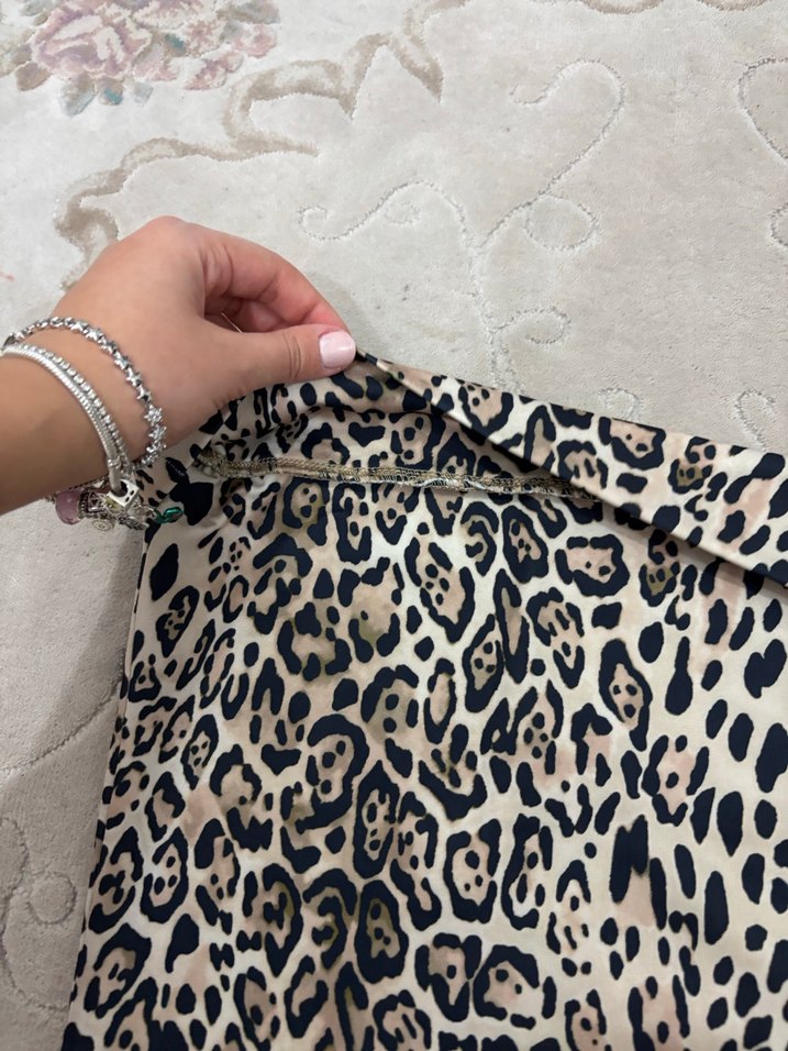 Leopar desenli crop - Görsel 2