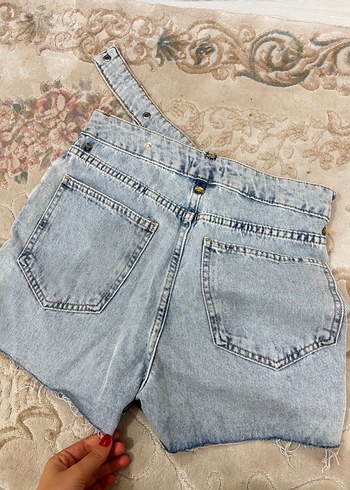 Defacto Mini Kot Şort Etek - Görsel 5