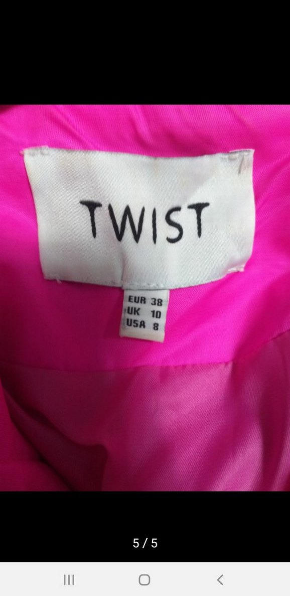 Fuşya Kemerli Mini Kadın Yağmurluk - Görsel 5