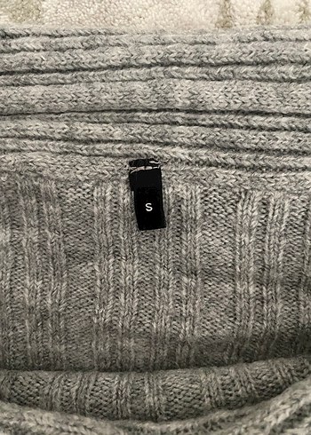 Gri Örgü Kadın Triko Bluz - Görsel 4