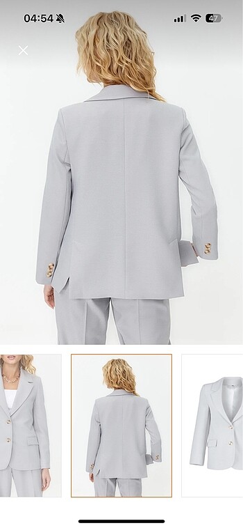 42 Beden gri Renk TRENDYOLMİLLA GRİ BLAZER CEKET