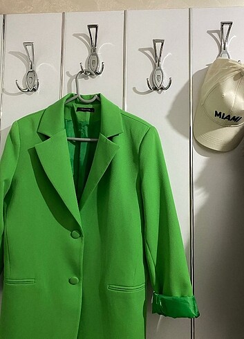 36 Beden yeşil Renk Yeşil oversize ceket