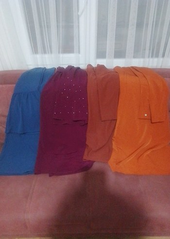 Kadın Çok Renkli Dökümlü tunik - Görsel 2