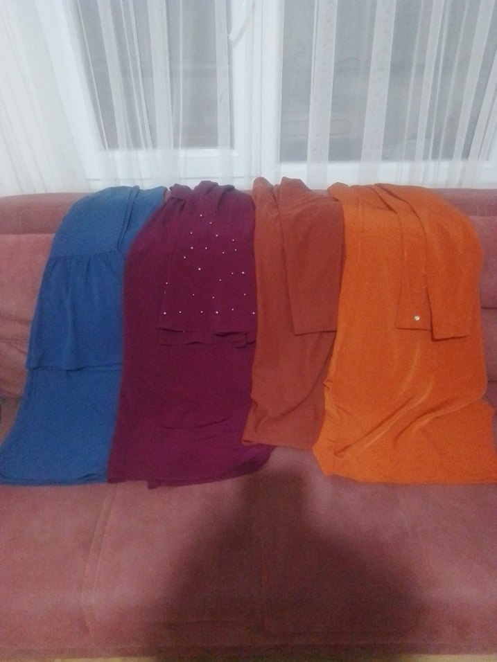 Kadın Çok Renkli Dökümlü tunik - Görsel 2