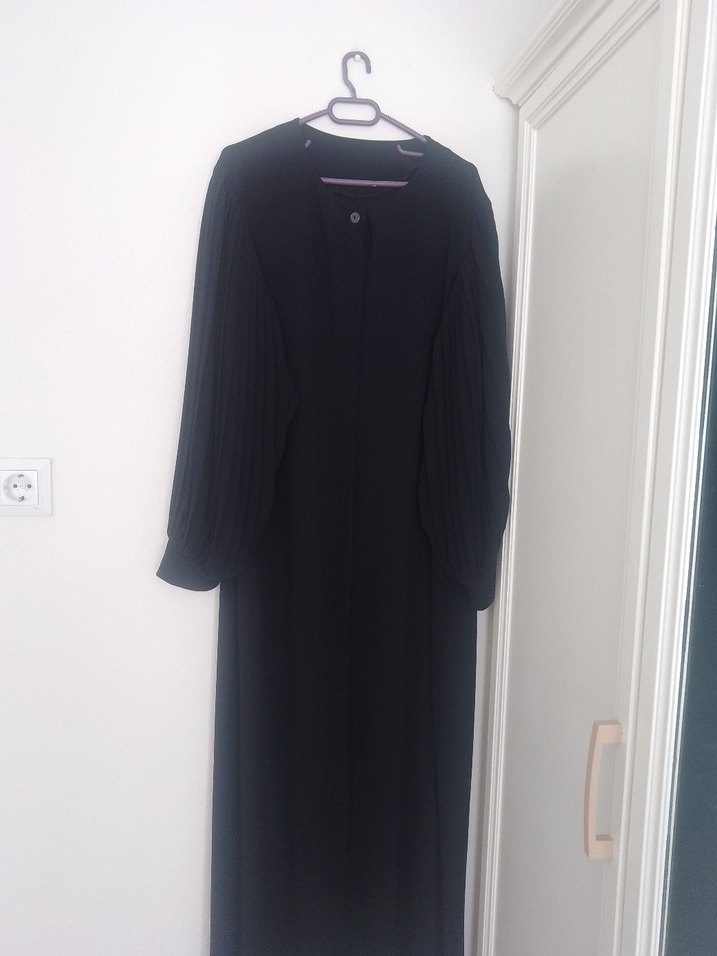 Piliseli Siyah ferace - Görsel 4