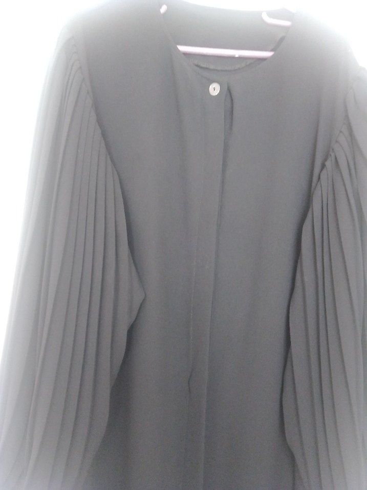 Piliseli Siyah ferace - Görsel 3