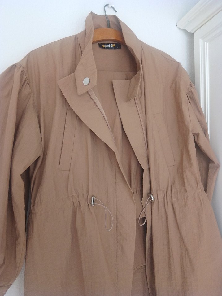 Bej Uzun Bol Keten Etek takım - Görsel 5