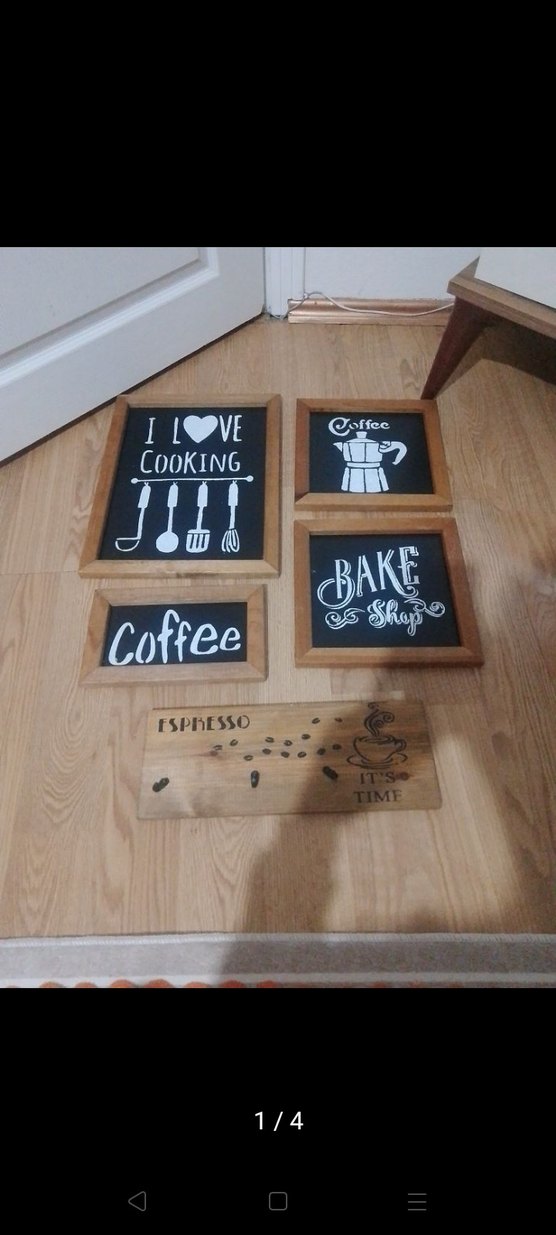 Ahşap Çerçeveli Mutfak Dekor Panoları - Görsel 2