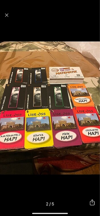  Lise ÖSS hap bilgi kitapları toplu satış