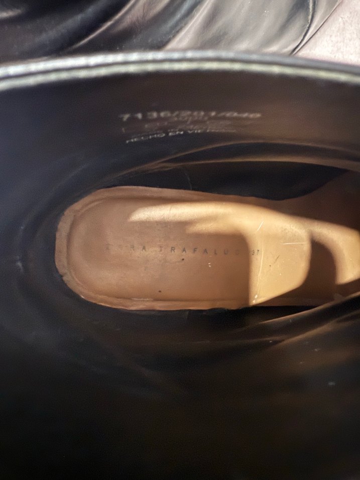 Fermuarlı Siyah Deri Kadın Bot - Görsel 5