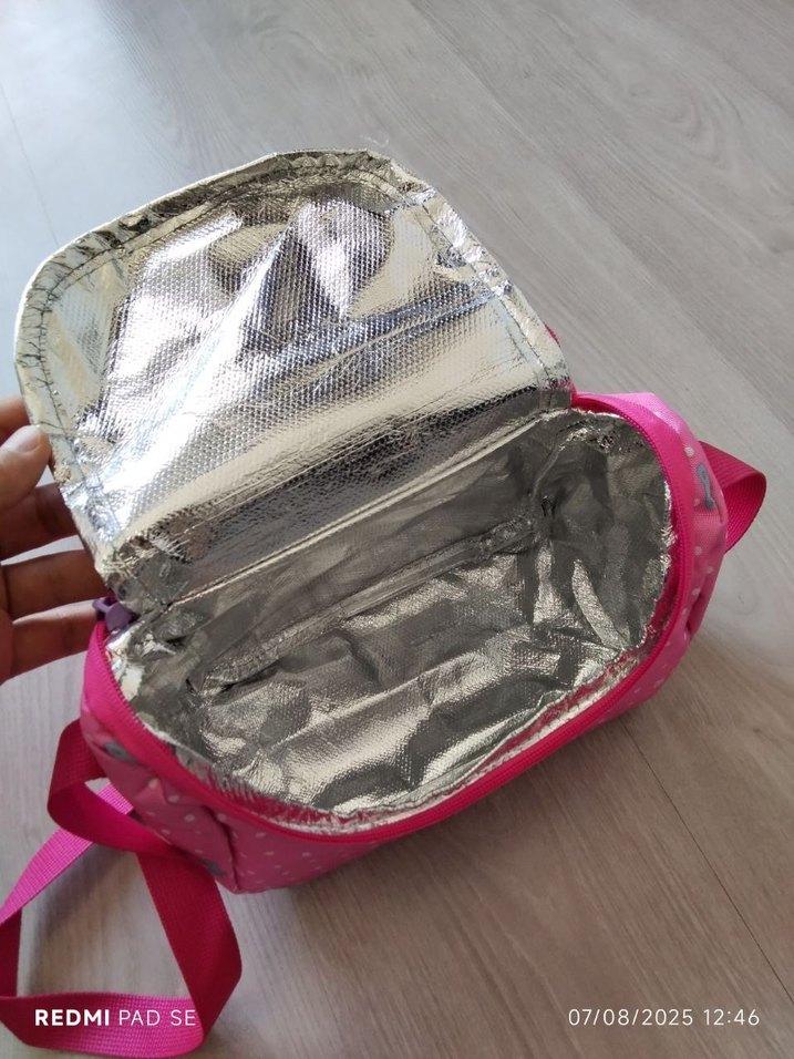 Pembe Puantiyeli Termo Beslenme Çantası - Görsel 2