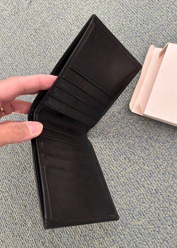 Klasik erkek deri siyah cüzdan - Görsel 2