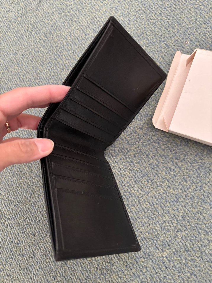 Klasik erkek deri siyah cüzdan - Görsel 2