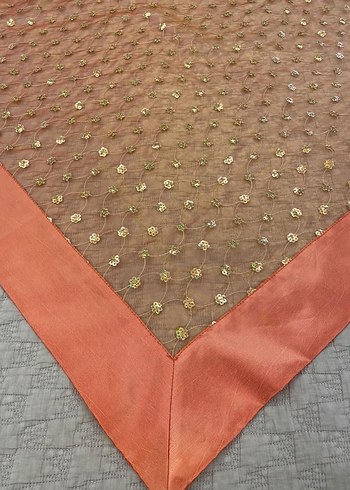 Turuncu Dekoratif örtü - Görsel 3