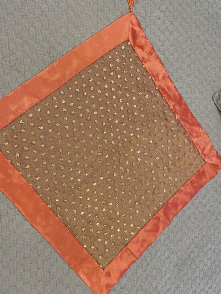 Turuncu  Dekoratif örtü - Görsel 2