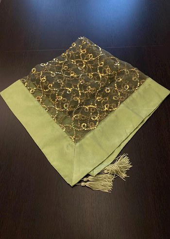 Yeşil Dekoratif örtü - Görsel 3