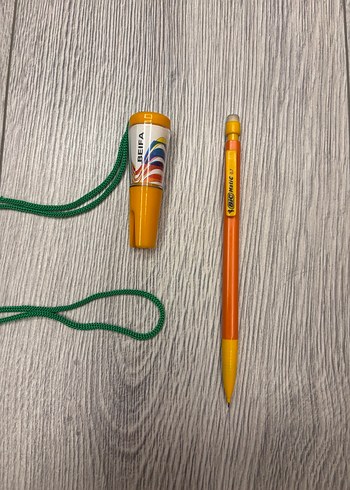 Turuncu Kurşun Kalem Boyun Askılı - Görsel 4