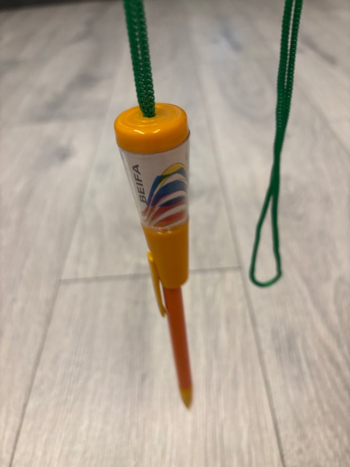 Turuncu Kurşun Kalem Boyun Askılı - Görsel 3