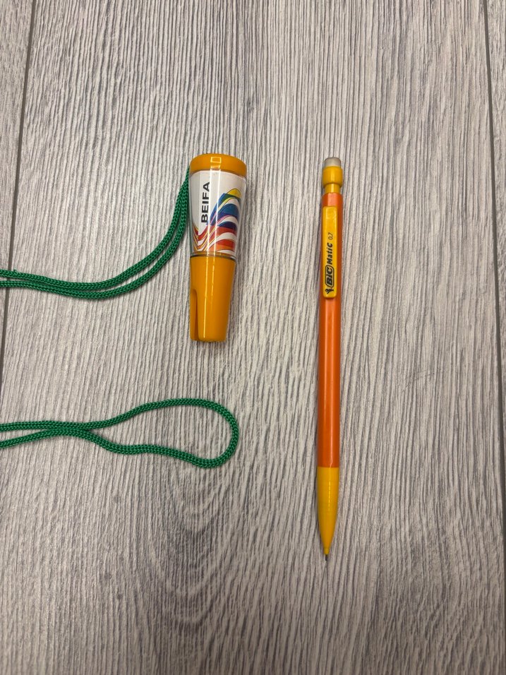 Turuncu Kurşun Kalem Boyun Askılı - Görsel 4